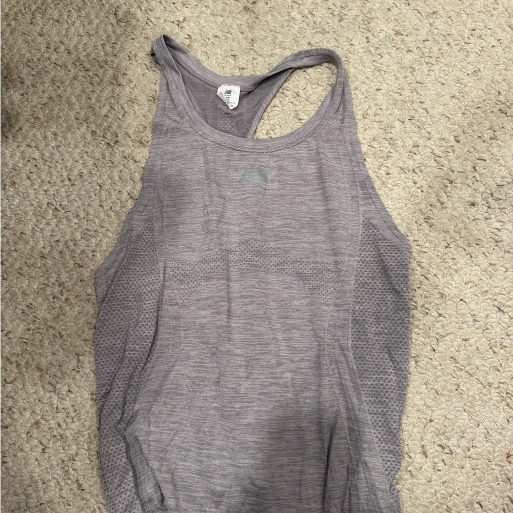 New Balance Women's Heathered Gray Tank Top